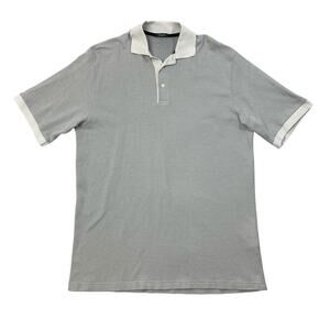 Marbas Polo Shirt Mens M Medium Cotton Blend Short Sleeve All Over Print
